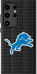 NFL Team Text Backdrop Case with Magnet for Galaxy S24 Ultra - Detroit Lions
