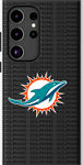 Funda con fondo de texto del equipo de la NFL con imán para el Galaxy S24 Ultra - Miami Dolphins​​ 