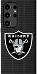 Funda con fondo de texto del equipo de la NFL con imán para el Galaxy S24 Ultra - Las Vegas Raiders​​ 