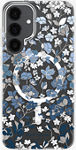 Protective Case with Magnet for Galaxy S25 Plus - Flowerbed Blue