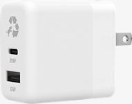 Cargador ecológico dual USB-C/USB-A de pared Wally Duo de 32 W​​ 