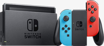 Switch Joy-Con en azul neón y rojo neón​​ 